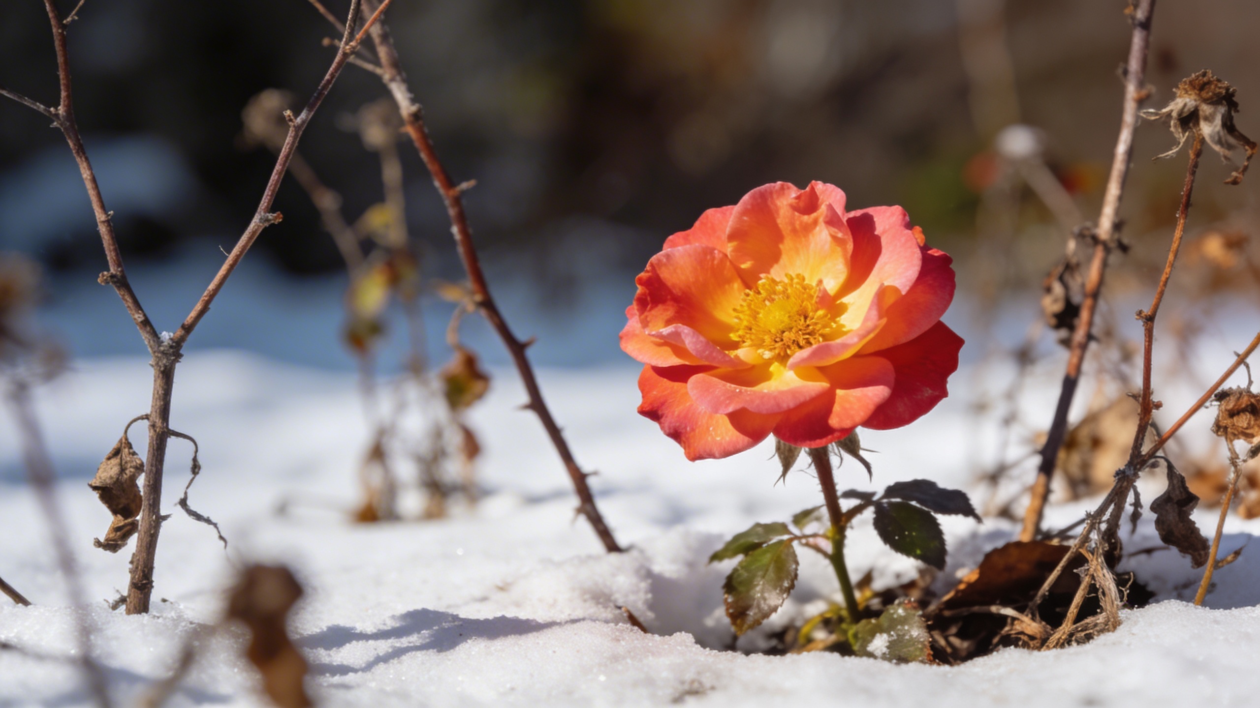 Elle fleurit en plein hiver quand tout est mort et personne ne sait qu'elle existe