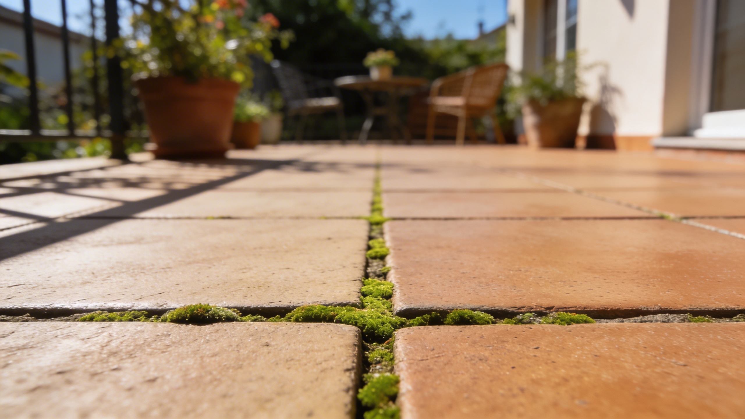 J'ai nettoyé les joints de ma terrasse en 30 minutes chrono : voici comment j'ai dit adieu à la mousse sans aucun produit