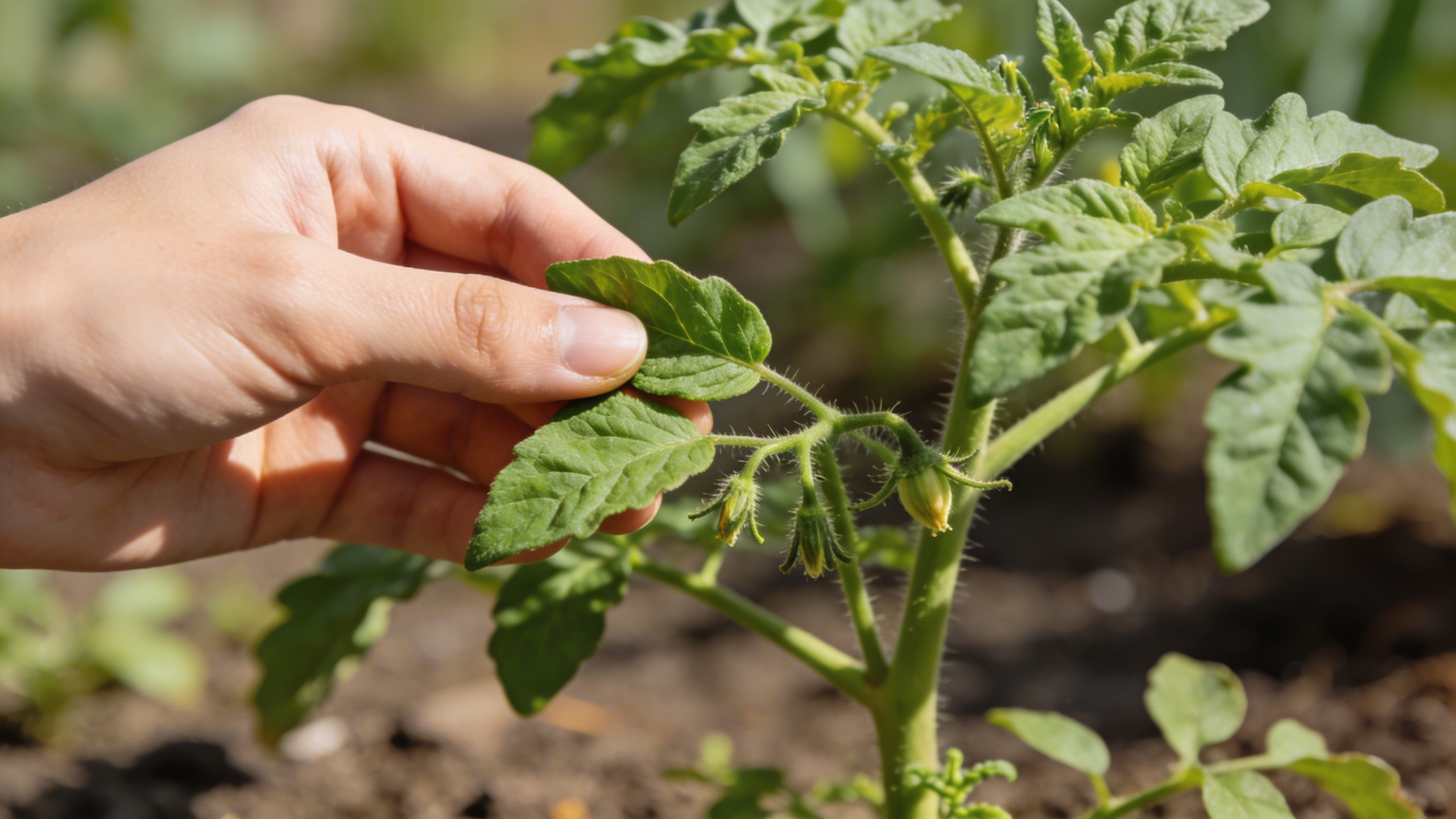 Retirer deux feuilles sur les tomates en avril est une habitude simple qui change la récolte de juillet