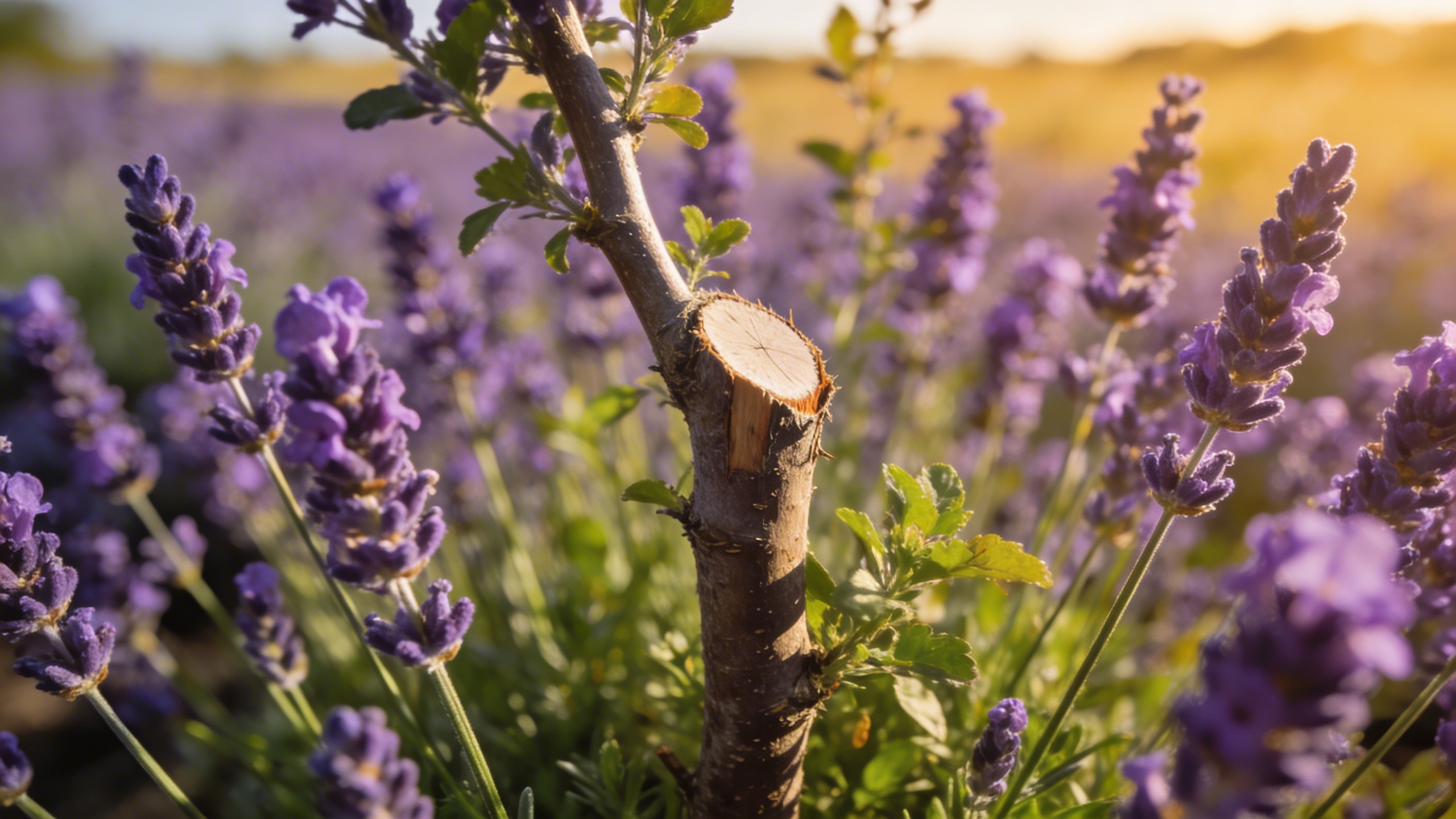 Sur la lavande, une coupe faite au bon moment au printemps suffit souvent à provoquer une deuxième floraison en septembre